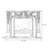 Black Solid + Manufactured Wood Electric Fireplace