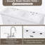 Bassin en résine avec trous de robinet pour meuble-lavabo