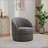 29'' Genuine Leather Swivel Barrel Chair-120347411