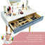 Ensemble coiffeuse avec tabouret et miroir Brassfield-1085366433