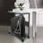 2-Tier CPU Stand Black Computer Tower Cart Mobile PC Holder with Wheels for Most Desktop CPU