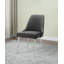 Chaise d'appoint rembourrée en tissu Jonkan