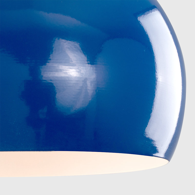 14.7cm H Metal Bowl Pendant Shade ( Screw On ), Dark Blue