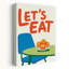 «Let's Eat Table», art moderne de fruits rétro, art mural-2025602285