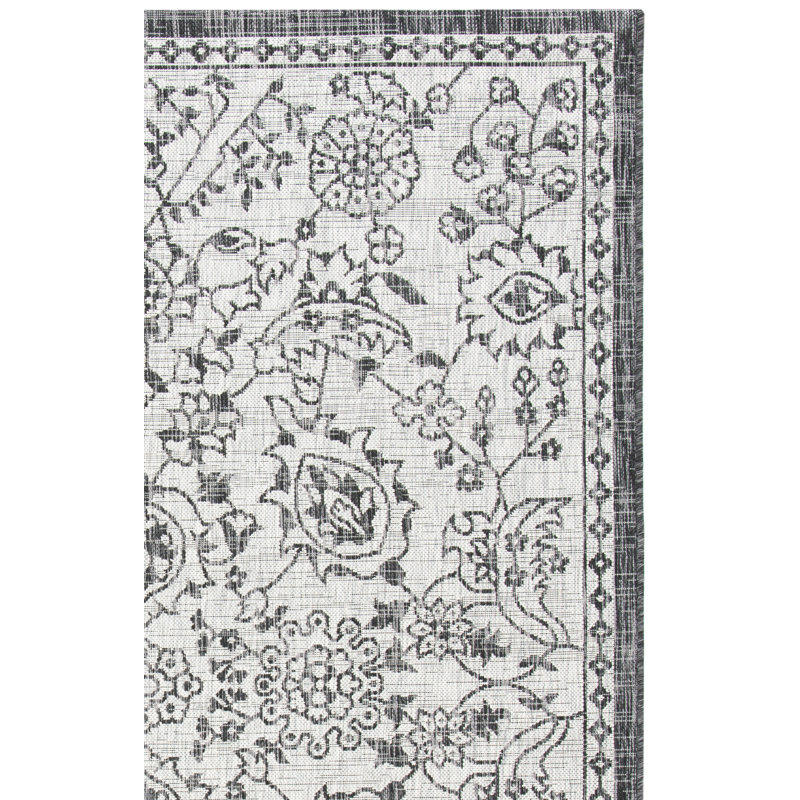 Tapis oriental d'intérieur / extérieur Lovie Performance, Carré 6 pi 7 po