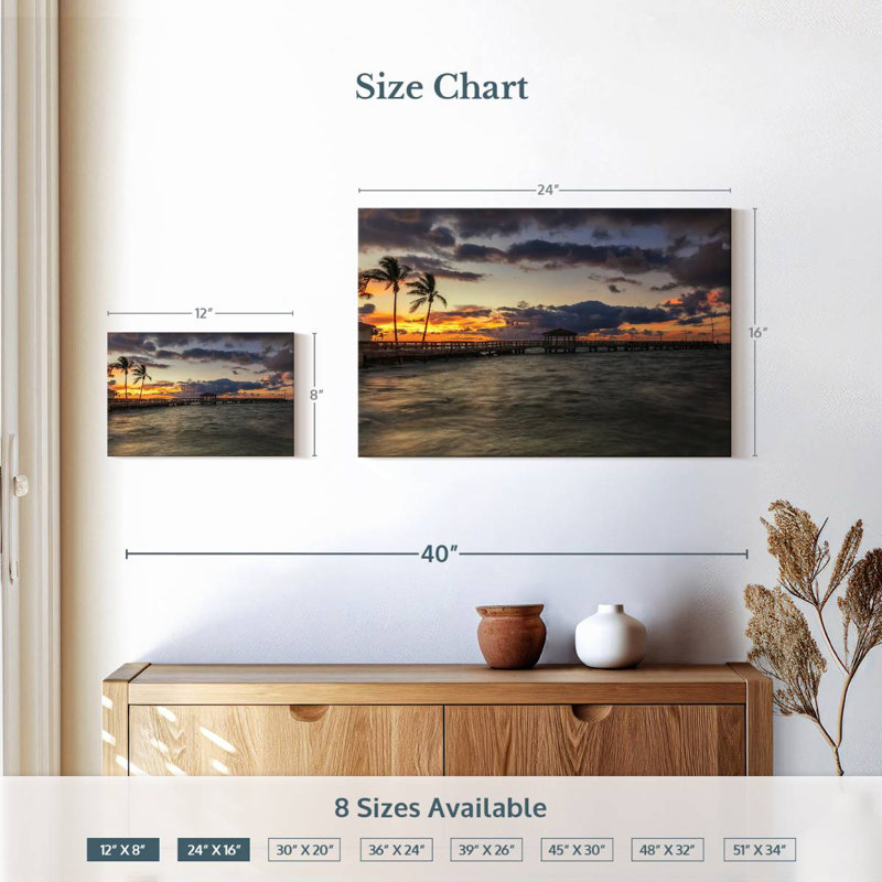 Gillard Key West Twilight Gillard, 16" H x 24" W