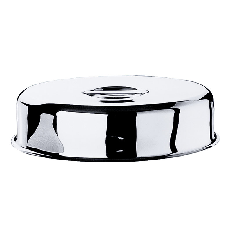 Menu & Banquet Cloche for Oval Plate 11.8" - 6 Pieces - Stainless Steel, 9.84"