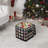 Gracie Oaks Buffalo Plaid 64-Count Ornament Organizer in Black and White