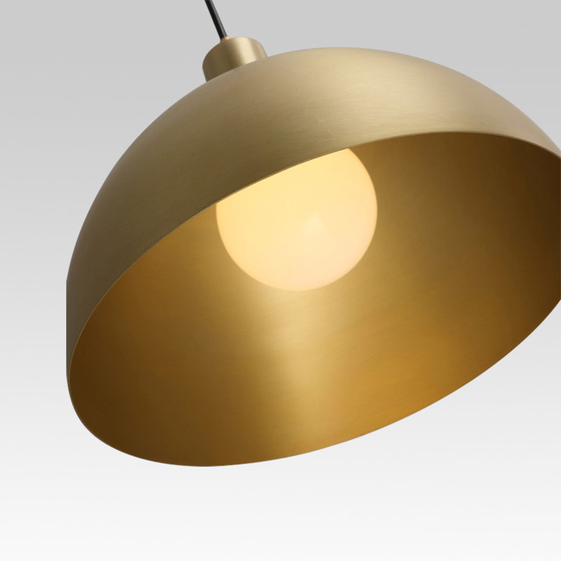 Steinmar 1-Light Industrial Dome Pendant Light