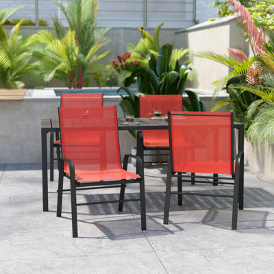 Ensemble de 4 chaises d'extérieur Artu