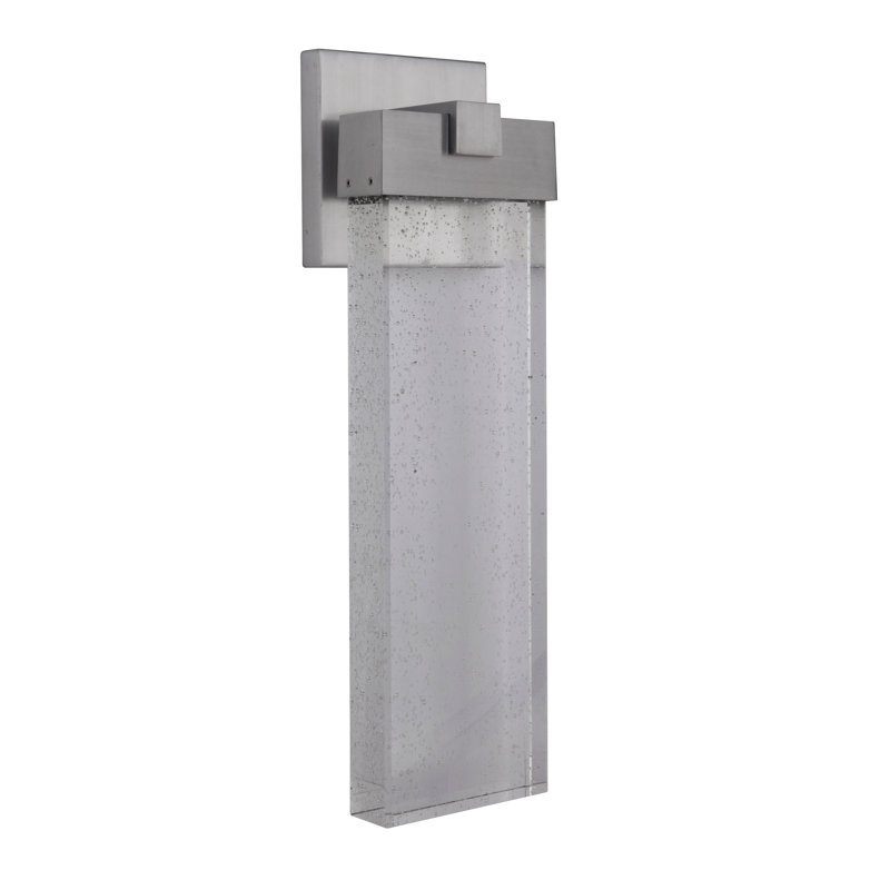 Aria LED Wall Light, 19.5" H x 5.5" W x 3.5" D, Satin Aluminum