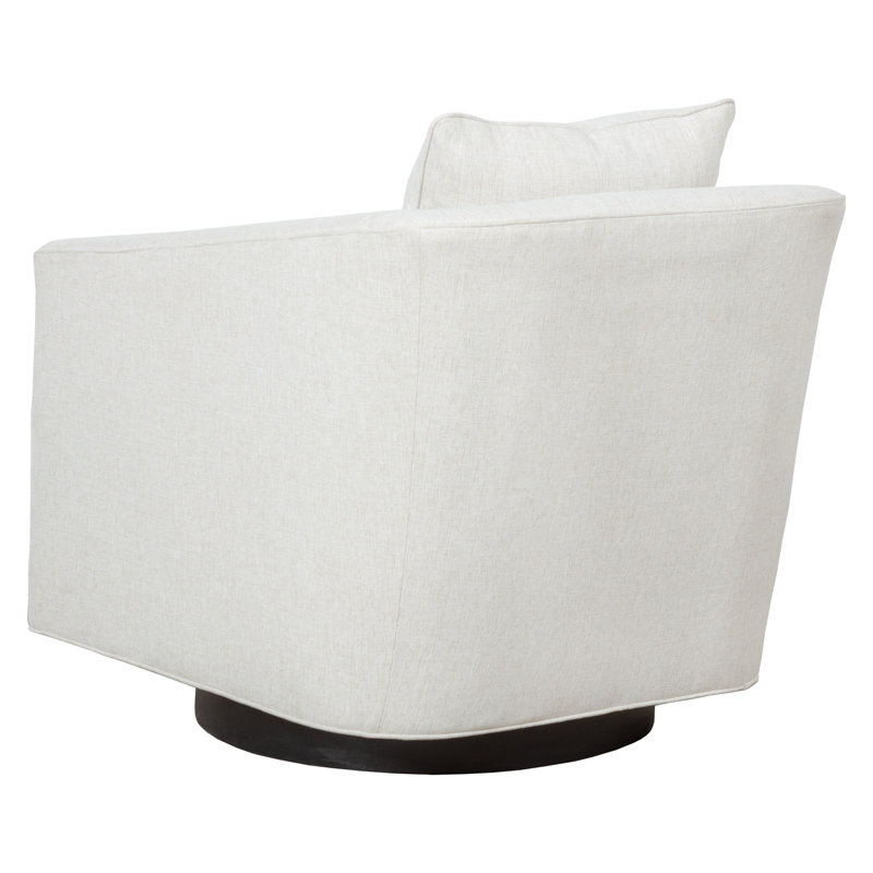 Coco Barrel Chair, Stationary, Charcoal, 9953 Mink Polyester
