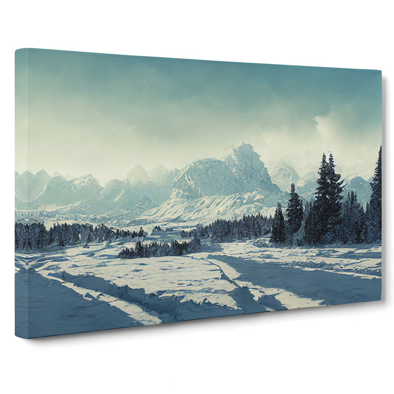 View Of Winter Mountains Vol.2 - Wrapped Canvas, 35cm H x 50cm W x 3cm D
