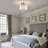 Deralyn Semi Flush Mount Ceiling Light, Modern Crystal Ceiling Light Fixture,Small Close to Ceiling Light for Living Room Bedroom Hallway Bathroom Kitchen Entryway with E26 Base-2005158122