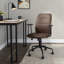 Chaise de bureau en similicuir espresso