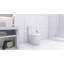 Toilette allongée une pièce - blanc
