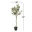 Plante artificielle contemporaine en pot