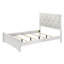 Mobilier de chambre à coucher moderne avec lit à panneau grand et tête de lit tapissier à texture de cristal-852104082