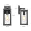 Luminaire d'extérieur antirouille pour l'extérieur, résistant aux intempéries pour la maison, le porche, le patio, le garage, le vestibule (noir, paquet de 2)-225381376