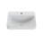 Cantrio ST-2318 23 inch SolidTech Matte White Solid Surface Semi-Recessed Bathroom Sink