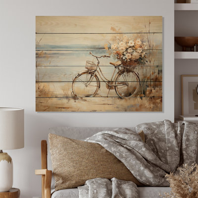Vélo à pédales tranquilles III sur bois