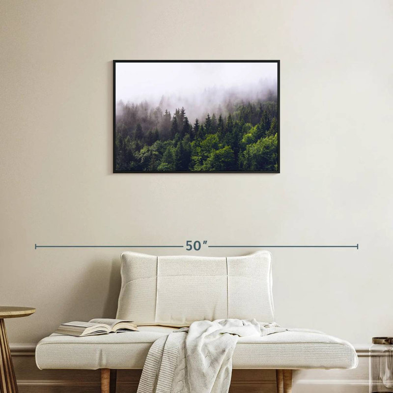 Misty Pine Forest, 21" H x 31" W