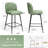 Swivel 26.8'' Faux Leather Counter Stool-106647195