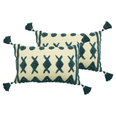 Geometric Rectangular Lumbar Cushion