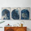 ABSTRACT Series CCV III - Toile tendue avec châssis sur mesure - 3 pièces-726026776