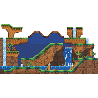 SP13435 Video Game Smash Hedgehog Brothers Mountain Zone Backdrop Cardboard Cutout Standee Standup