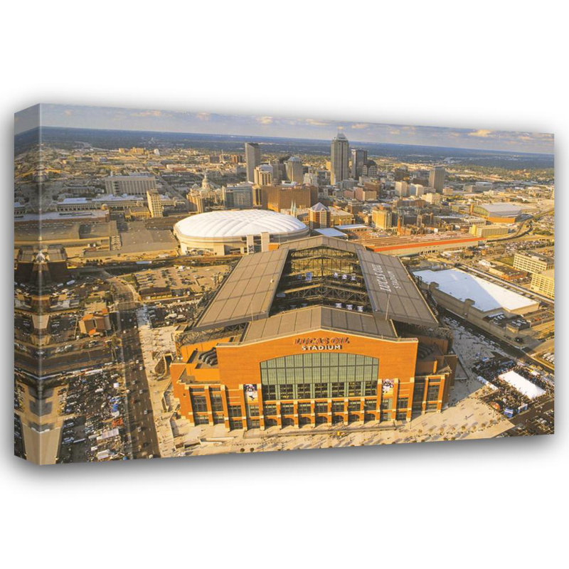 Colts d'Indianapolis, Lucas Oil Stadium, Indiana, H 13 po x l 18 po