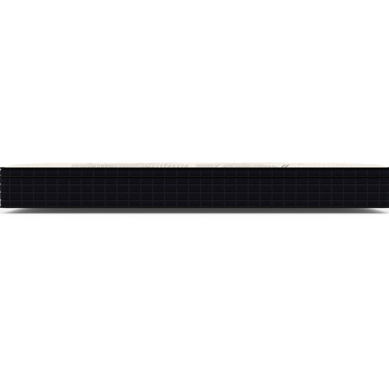 Matelas 12,5 po pour personnes souffrant d'allergies, sensation moyenne, cuivre complet, blanc avec support, Lit double