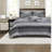 Premium Black Multi 8-piece Cal King Bedding Set With Cotton Sheets