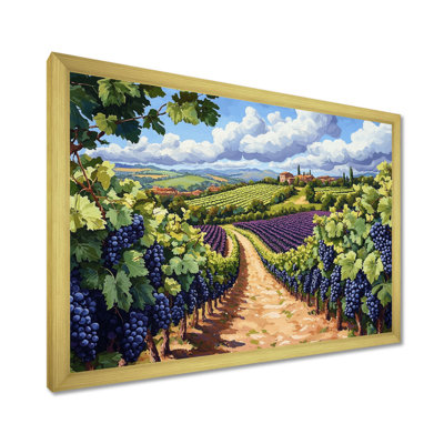 Vineyard In California Summer I - vignoble, art mural
