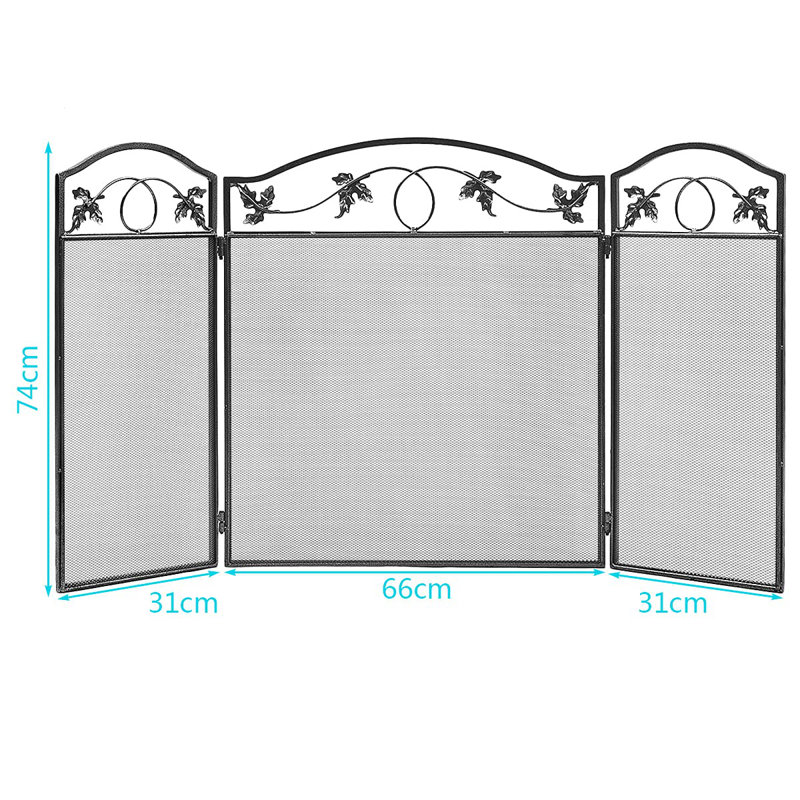 Marguez 128cm x 2.54cm Steel Spark Screen