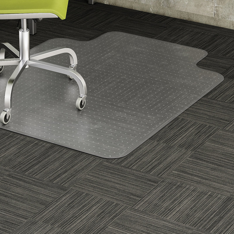 Tapis de chaise à bord biseauté et à poils courts, 45 po x 53 po