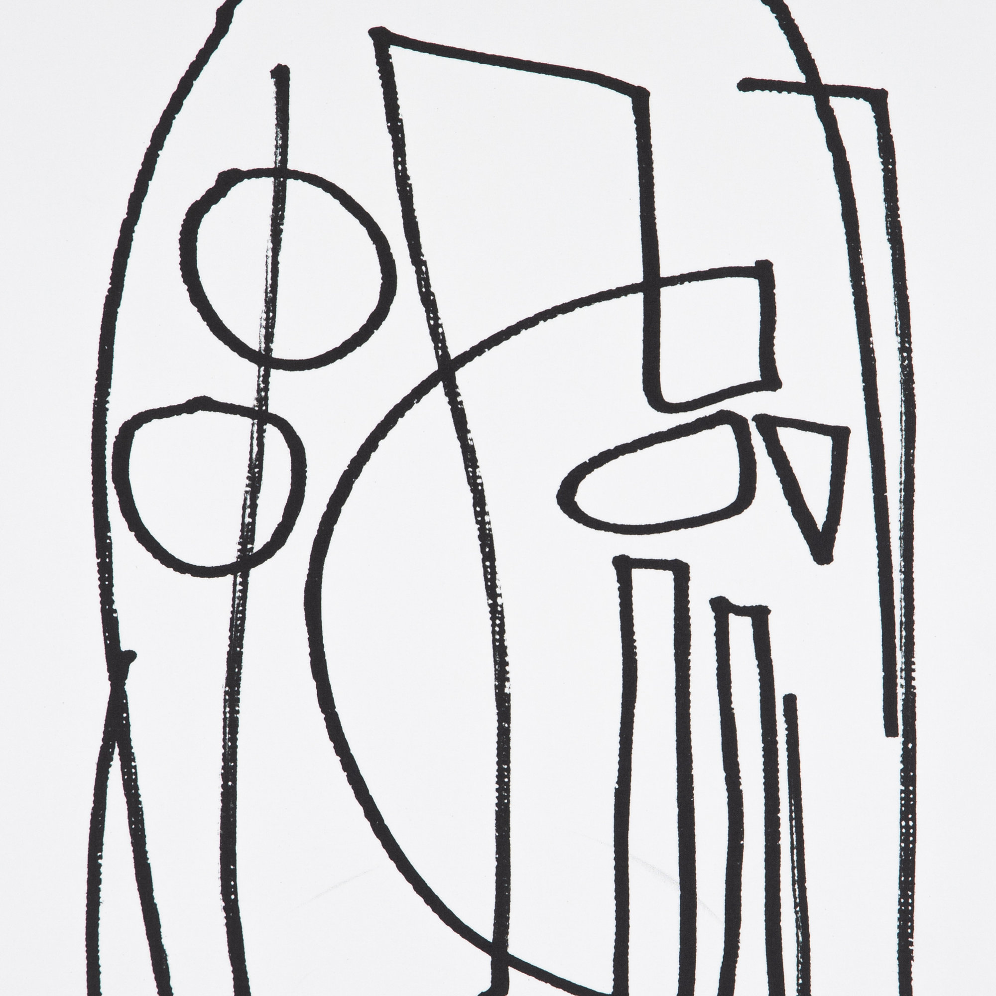 Stark 2 by Dan Hobday, Light Brown Floater Framed, 40" H x 30" W x 2" D