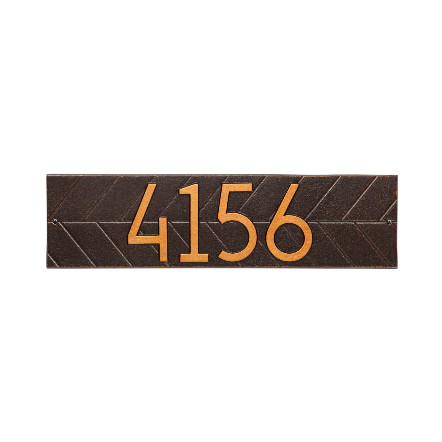 Mid-Century Modern Wall Plaque, Oil Rubbed Bronze, Yes