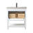 Vicini 30'' Single Vanity with Ceramic Top-94088310