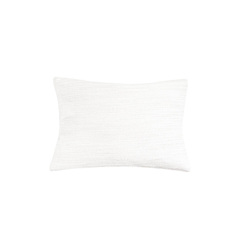 Seaside Indoor/Outdoor Pillow Cover & Insert, 14"H x 20"W, Rectangular, White