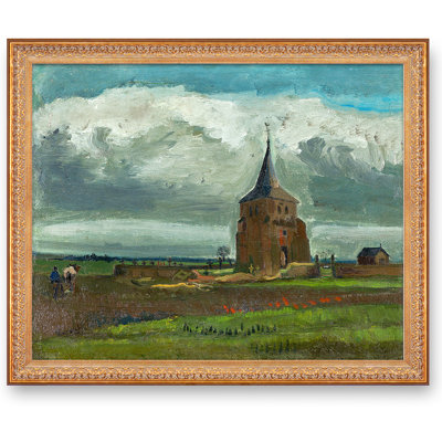 La vieille tour à Nuenen par Vincent Van Gogh. Reproduction d'art classique The World, estampe numérique sur toile, 45 x 36 x 1,5 po