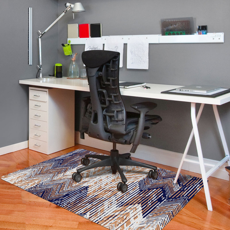 Tapis de chaise de bureau 9 à 5 35 po x 47 po Geo Texture