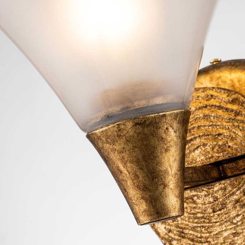 Lemoine Bath Sconce, Gold Leaf 