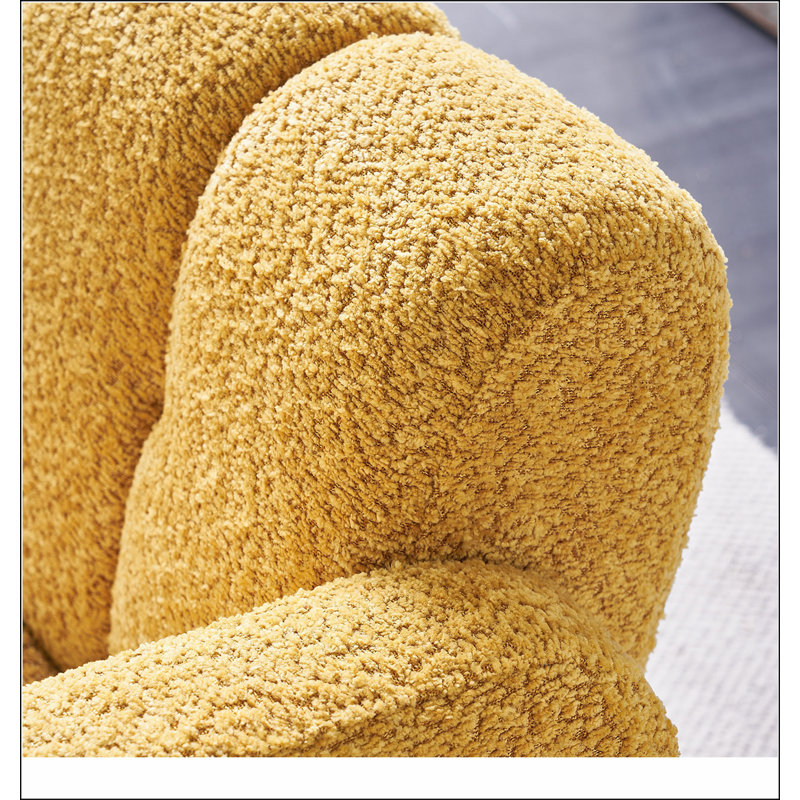 Fauteuil d'appoint rembourré 31,10 po, Jaune