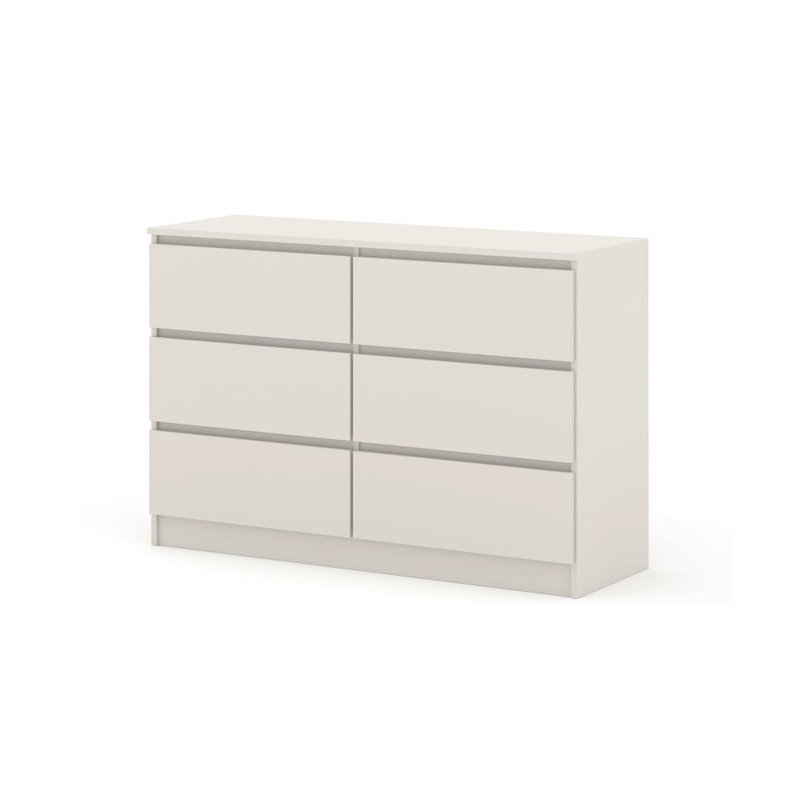 Tarius 120cm W Chest of Drawers, Cashmere/Oak Mauvella