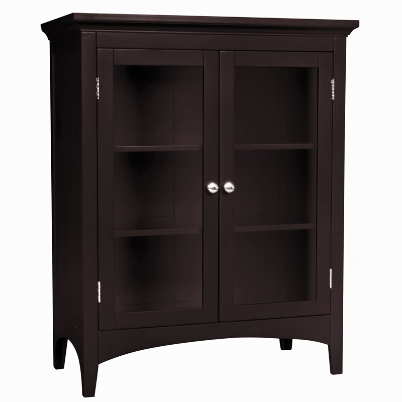 Armoire de rangement autoportante Allare, Espresso