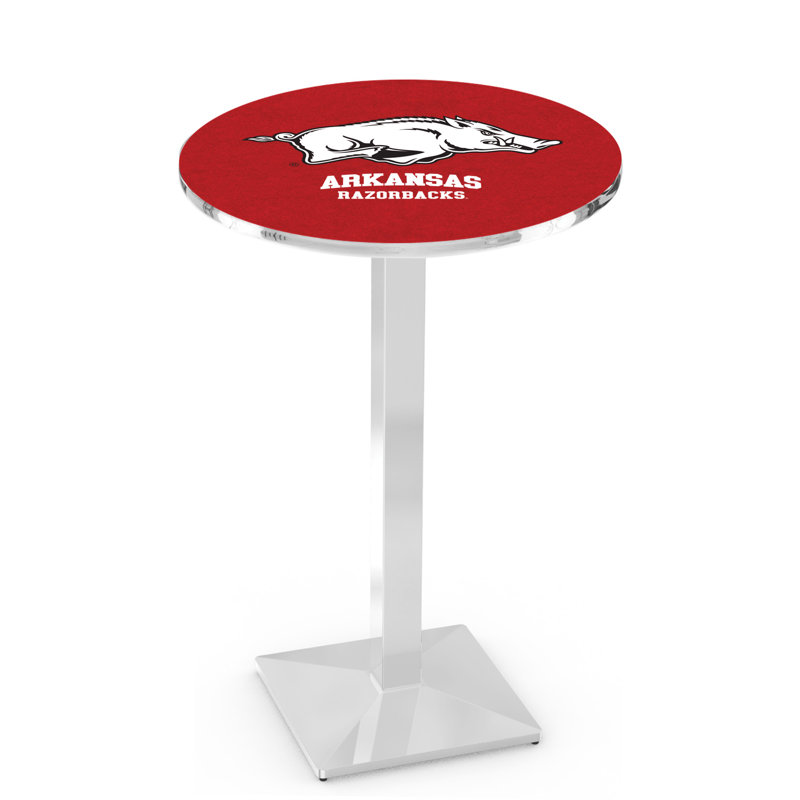 Table bistro NCAA 36 ", Chrome, Université de l'Arkansas