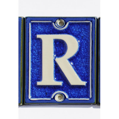 4.25'' H Ceramic House Letter