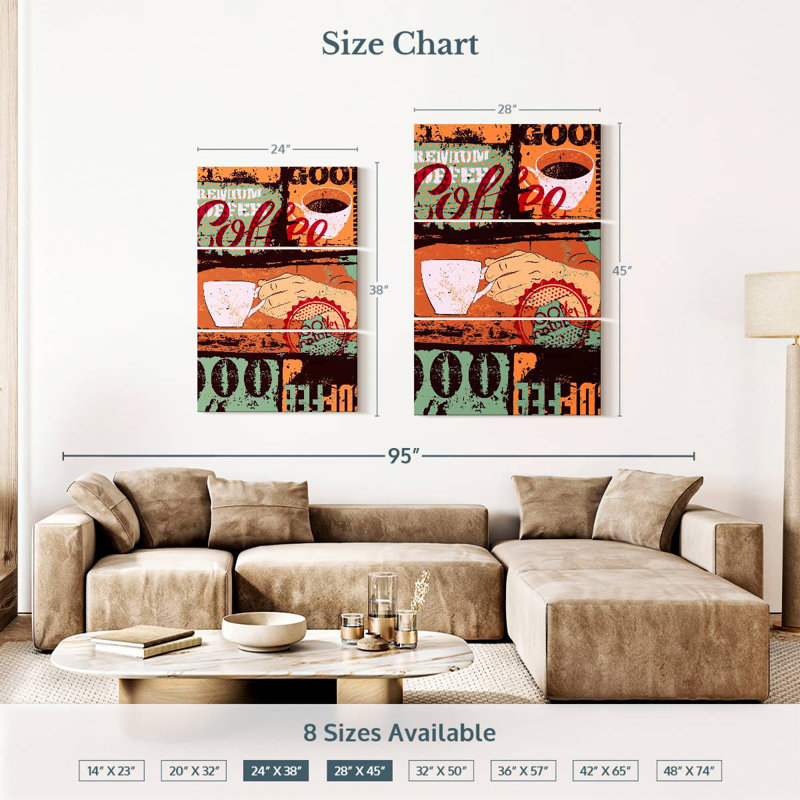 Café de style urbain Tergel, H 38 po x l 24 po