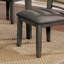 Chaise d’appoint rembourrée en lin gris Ison
